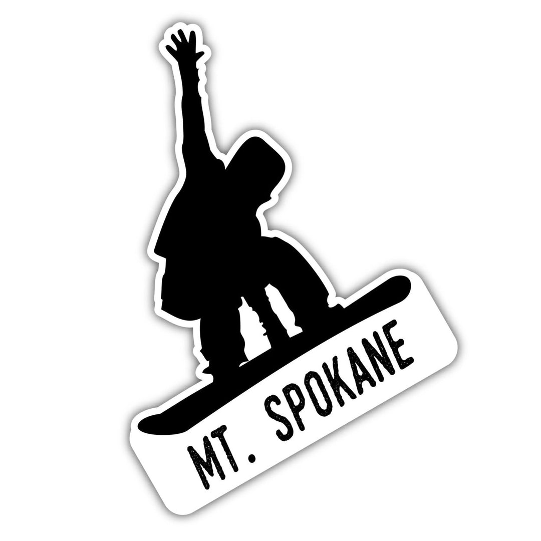 Mt. Spokane Washington Ski Adventures Souvenir 4 Inch Vinyl Decal Sticker Board Design Image 1