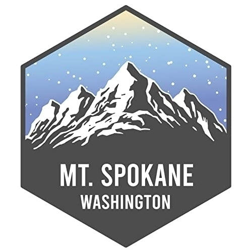 Mt. Spokane Washington Ski Snowboard Adventures Souvenir 4 Inch Fridge Magnet Mountain Design Image 1