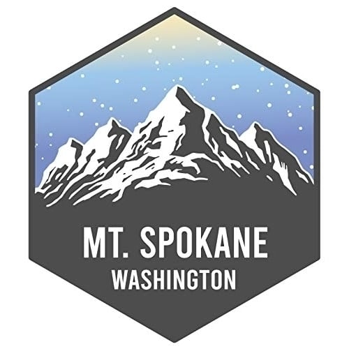 Mt. Spokane Washington Ski Adventures Souvenir 4 Inch Vinyl Decal Sticker 4-Pack Image 1