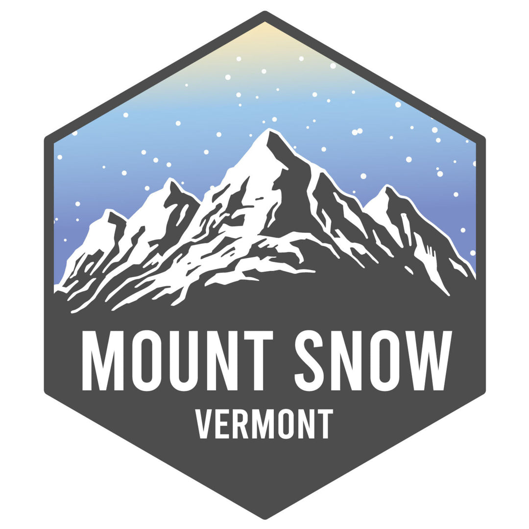 Mount Snow Vermont Ski Adventures Souvenir 4 Inch Vinyl Decal Sticker Image 1