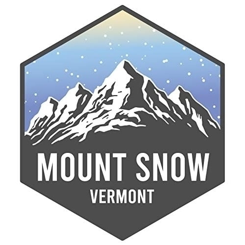 Mount Snow Vermont Ski Adventures Souvenir 4 Inch Vinyl Decal Sticker 4-Pack Image 1