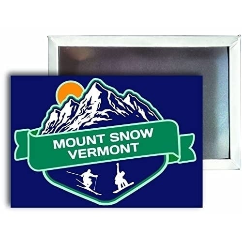 Mount Snow Vermont Ski Snowboard Winter Adventures 2.5"X3.5" Refrigerator Magnet Image 1