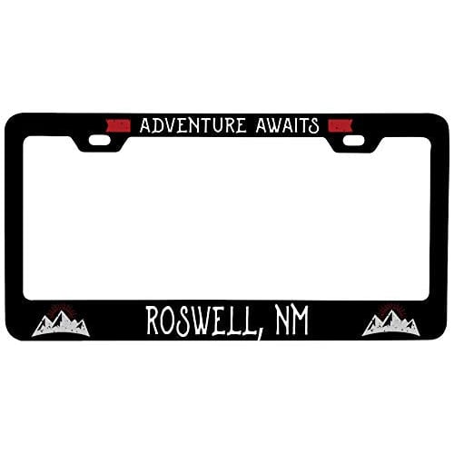 R and R Imports Roswell  Mexico Vanity Metal License Plate Frame Image 1