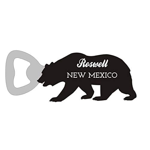 Roswell  Mexico Camping Souvenir Bear Bottle Opener Image 1