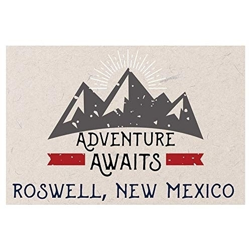 Roswell  Mexico Souvenir 2x3 Inch Fridge Magnet Adventure Awaits Design Image 1