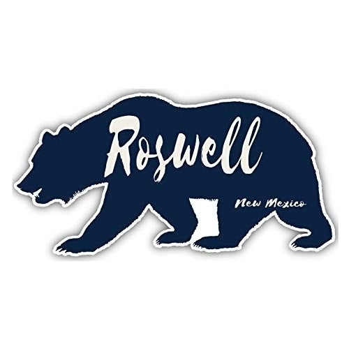 Roswell  Mexico Souvenir 3x1.5-Inch Fridge Magnet Bear Design Image 1