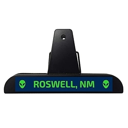 Roswell  Mexico UFO Alien I Believe Souvenir 2-Pack Chip Clip Image 1