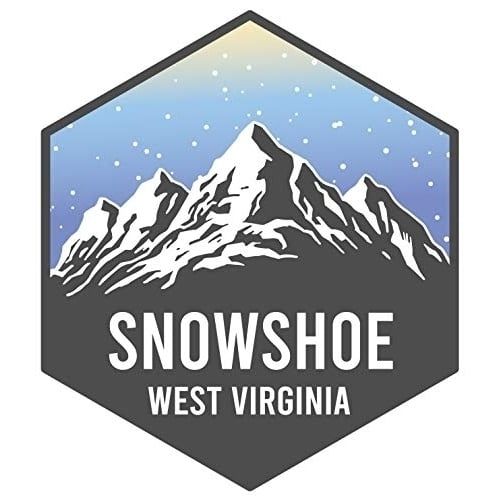 Snowshoe West Virginia Ski Adventures Souvenir 4 Inch Vinyl Decal Sticker 4-Pack Image 1