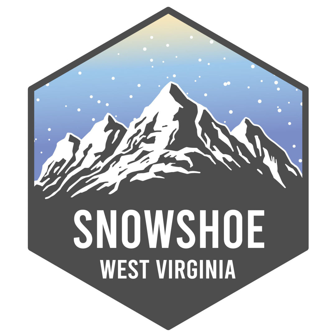 Snowshoe West Virginia Ski Adventures Souvenir 4 Inch Vinyl Decal Sticker Image 1