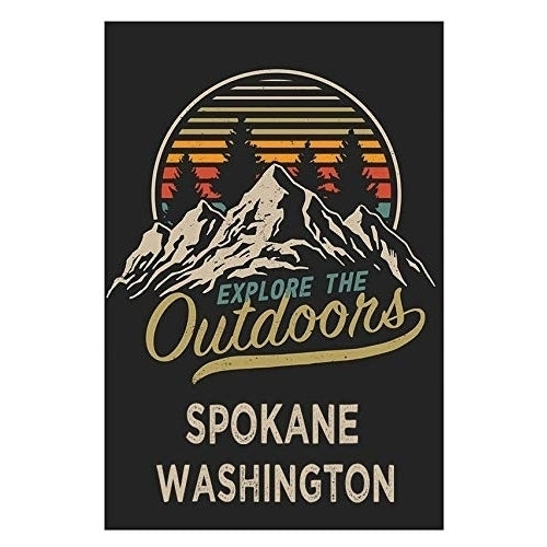 Spokane Washington Souvenir 2x3-Inch Fridge Magnet Explore The Outdoors Image 1