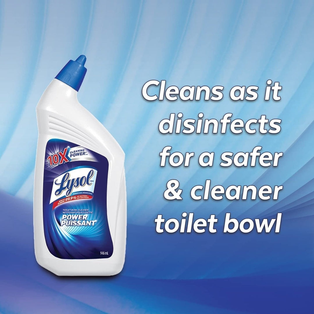 Lysol Toilet Bowl Cleaner Power Family Pack 4 x 946ml Disinfectant Fresh Scent Image 3