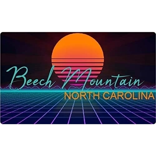 Beech Mountain North Carolina 4 X 2.25-Inch Fridge Magnet Retro Neon Design Image 1