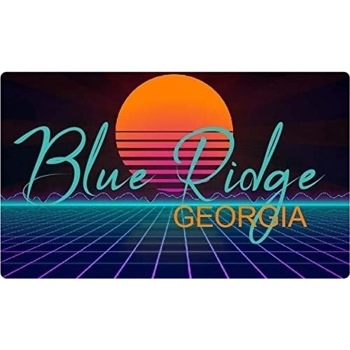Blue Ridge Georgia 4 X 2.25-Inch Fridge Magnet Retro Neon Design Image 1
