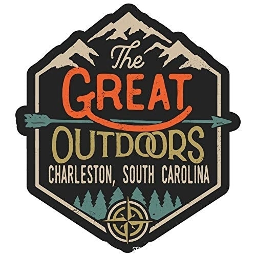 Charleston South Carolina The Great Outdoors Design 4-Inch Fridge Magnet Image 1