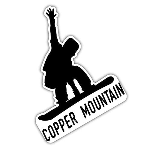 Copper Mountain Colorado Ski Adventures Souvenir 4 Inch Vinyl Decal Sticker Board Design 4-Pack Image 1