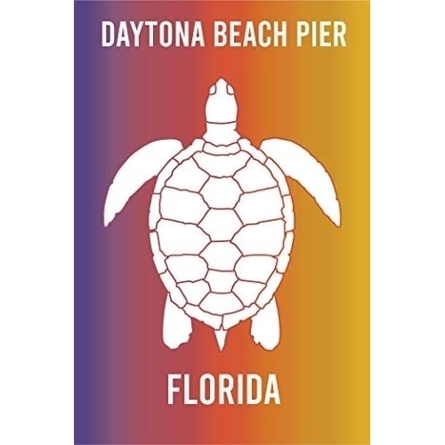 Daytona Beach Pier Florida Souvenir 2x3 Inch Fridge Magnet Turtle Design Image 1