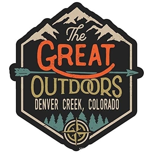 Denver Creek Colorado The Great Outdoors Design 4-Inch Fridge Magnet Image 1