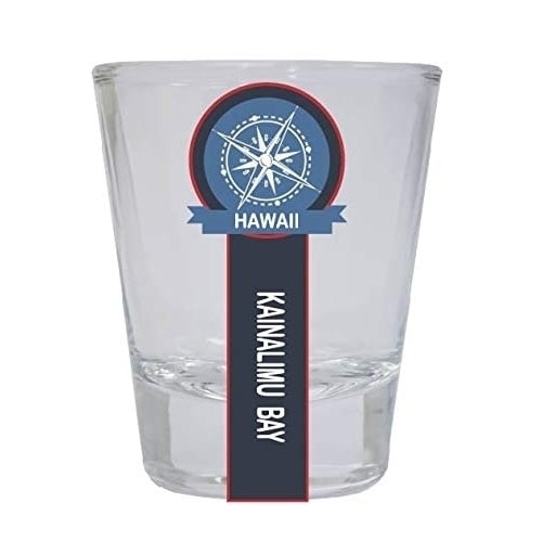 Kailua, Oahu Hawaii Nautical Souvenir Round Shot Glass Image 1