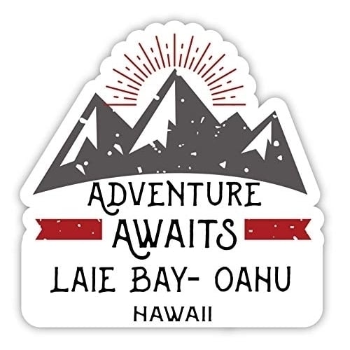 Laie Bay- Oahu Hawaii Souvenir 4-Inch Fridge Magnet Adventure Awaits Design Image 1