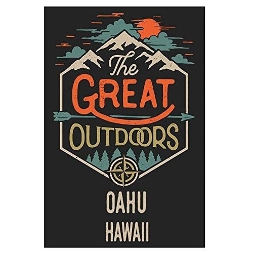 Oahu Hawaii Souvenir 2x3-Inch Fridge Magnet The Great Outdoors Image 1
