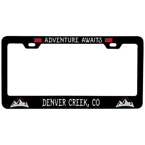R and R Imports Denver Creek Colorado Vanity Metal License Plate Frame Image 1