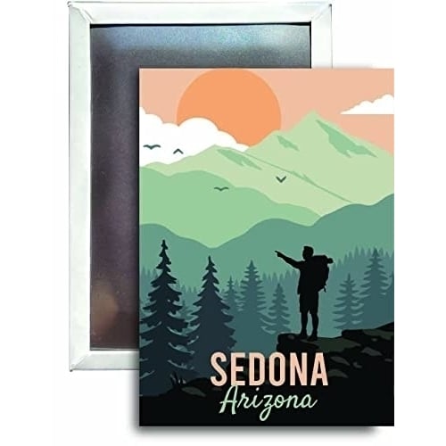 R and R Imports Sedona Arizona Refrigerator Magnet 2.5"X3.5" Approximately Hike Destination Image 1