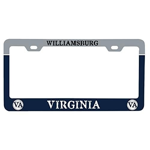 R and R Imports Williamsburg Virginia Historic Town Souvenir Metal License Plate Frame Image 1