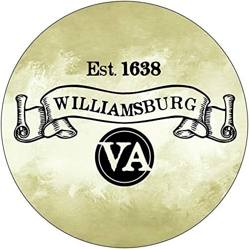 Williamsburg Virginia Historic Town Souvenir 3" Round Sticker Decal Image 1