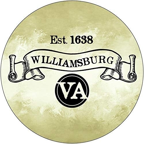 R and R Imports, Inc Williamsburg Virginia Historic Town Souvenir 3 Inch Round Magnet Image 1