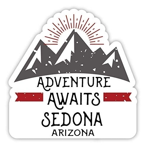 Sedona Arizona Souvenir 2-Inch Vinyl Decal Sticker Adventure Awaits Design Image 1