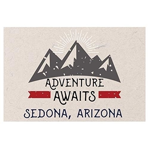 Sedona Arizona Souvenir 2x3 Inch Fridge Magnet Adventure Awaits Design Image 1