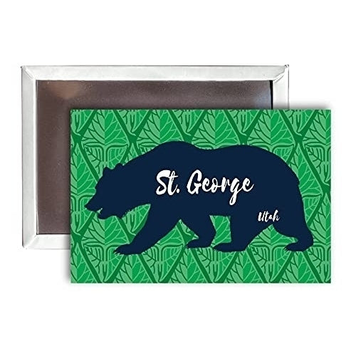 St. George Utah Souvenir 2x3-Inch Fridge Magnet Bear Design Image 1