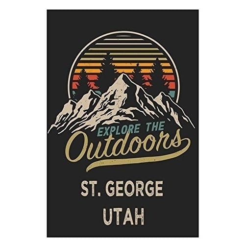 St. George Utah Souvenir 2x3-Inch Fridge Magnet Explore The Outdoors Image 1