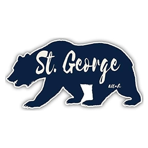 St. George Utah Souvenir 3x1.5-Inch Fridge Magnet Bear Design Image 1