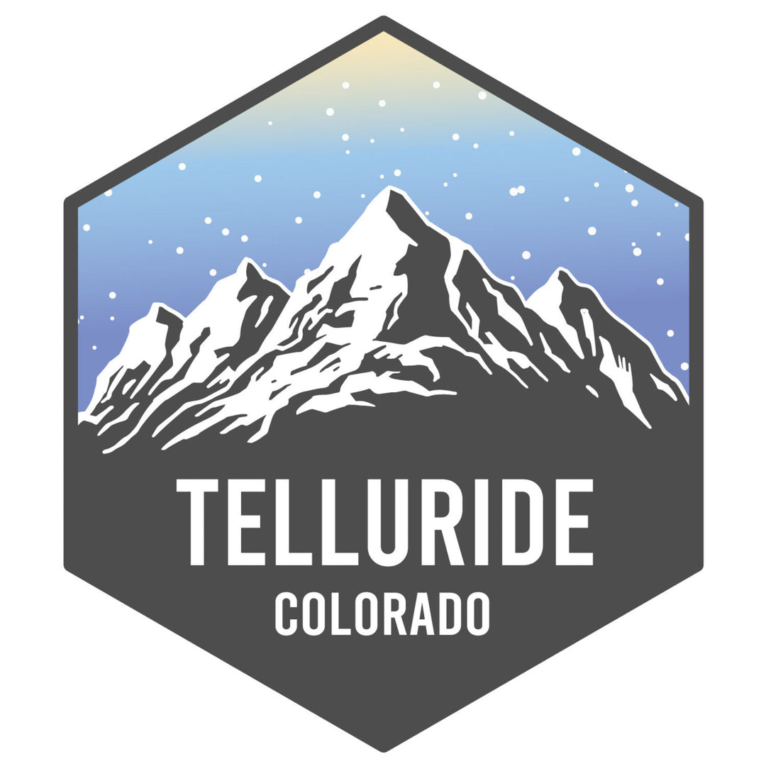 Telluride Colorado Ski Adventures Souvenir 4 Inch Vinyl Decal Sticker Image 1