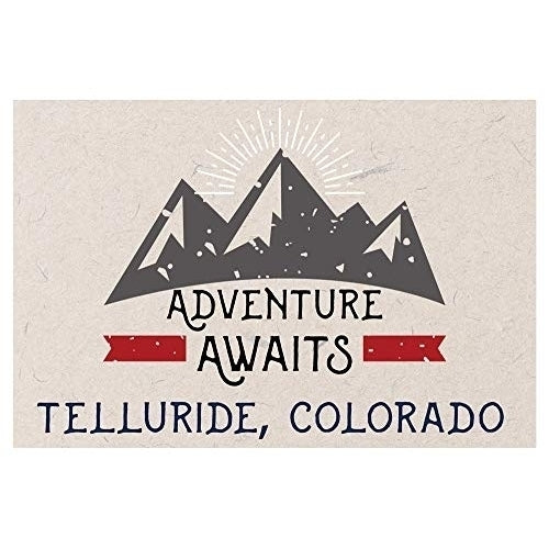 Telluride Colorado Souvenir 2x3 Inch Fridge Magnet Adventure Awaits Design Image 1