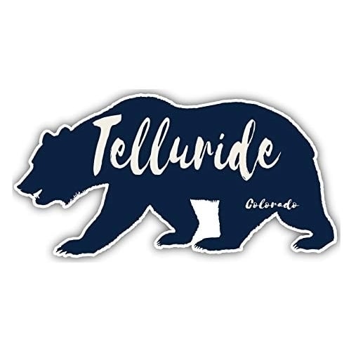 Telluride Colorado Souvenir 3x1.5-Inch Fridge Magnet Bear Design Image 1