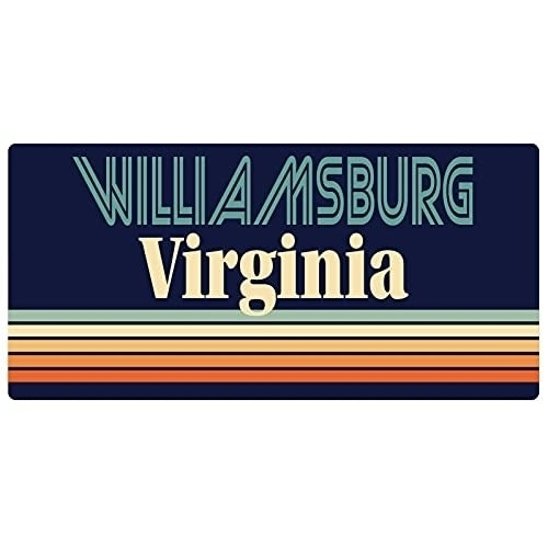 Williamsburg Virginia 5 x 2.5-Inch Fridge Magnet Retro Design Image 1
