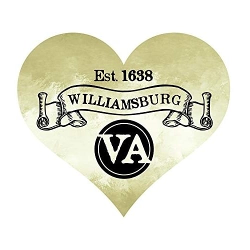 Williamsburg Virginia Historic Town Souvenir Heart Magnet Image 1