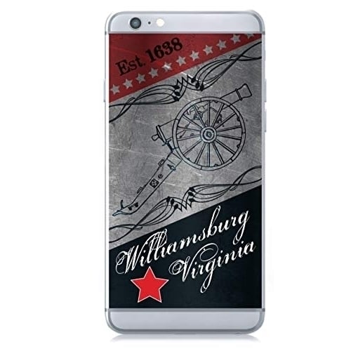 Williamsburg Virginia Historic Town Souvenir Phone Decal Image 1