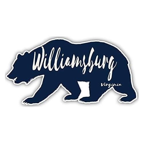 Williamsburg Virginia Souvenir 3x1.5-Inch Fridge Magnet Bear Design Image 1