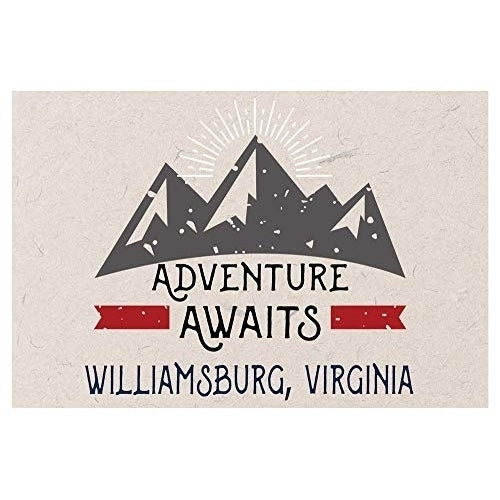 Williamsburg Virginia Souvenir 2x3 Inch Fridge Magnet Adventure Awaits Design Image 1