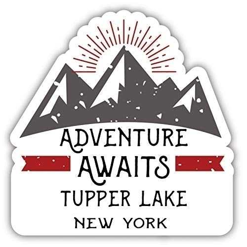 Tupper Lake  York Souvenir Decorative Stickers (Choose theme and size) Image 1