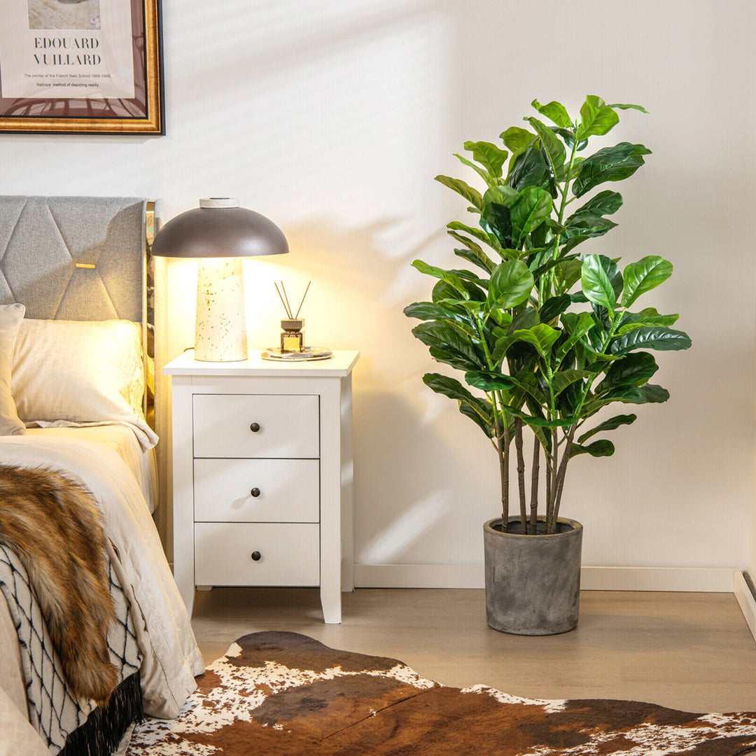 51Artificial Tree 2-Pack Artificial Fiddle Leaf Fig Tree for Indoor Outdoor Image 3