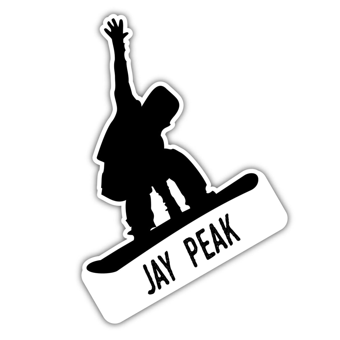 Jay Peak Vermont Ski Adventures Souvenir 4 Inch Vinyl Decal Sticker Board Design Image 1