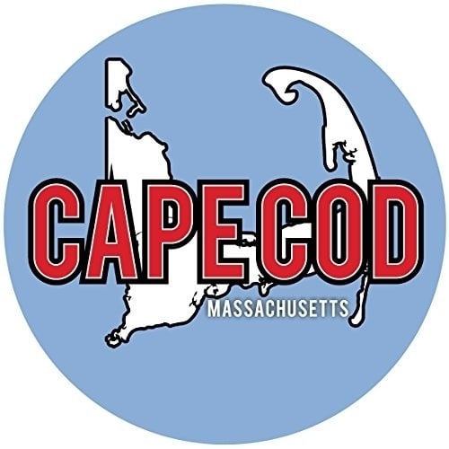 Cape Cod Massachusetts National Seashore Lighthouse Nautical Beach Souvenir 3" Round Sticker Decal Image 1