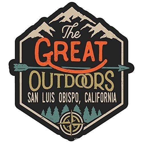 San Luis Obispo California The Great Outdoors Design 4-Inch Fridge Magnet Image 1