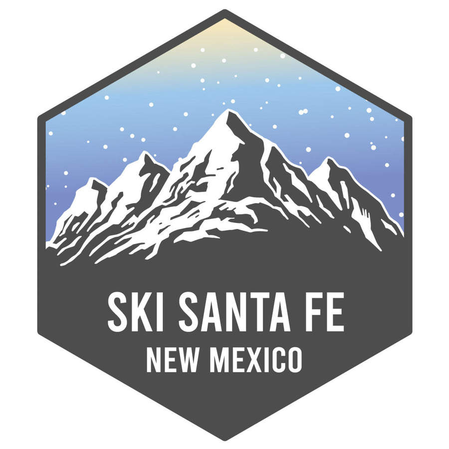 Ski Santa Fe Mexico Ski Adventures Souvenir 4 Inch Vinyl Decal Sticker Image 1