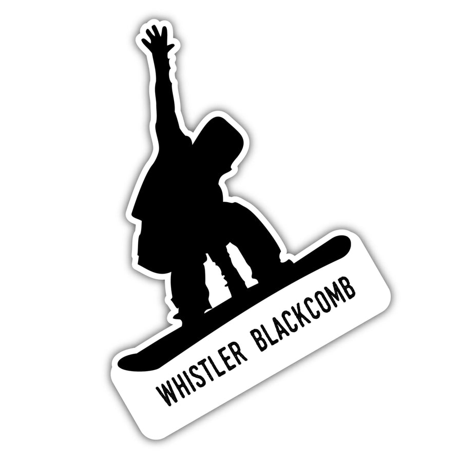 Whistler Blackcomb British Columbia Ski Adventures Souvenir Approximately 5 x 2.5-Inch Vinyl Decal Sticker Goggle Design Image 1