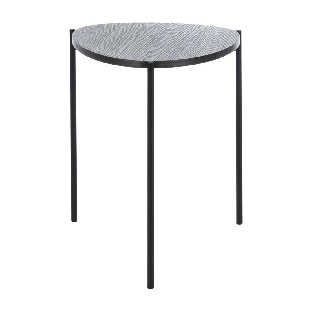 SAFAVIEH Sven Side Table Dark Grey Oak / Black Image 3